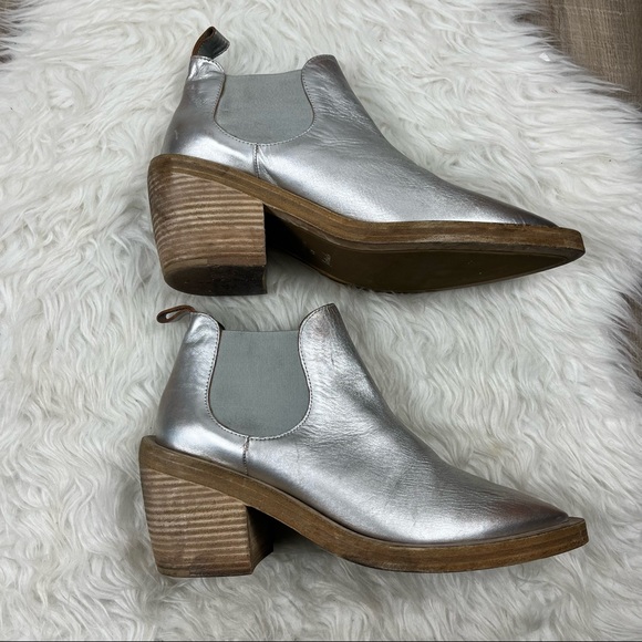 Marsell Coneros metallic silver chunky ankle boots - Picture 3 of 11
